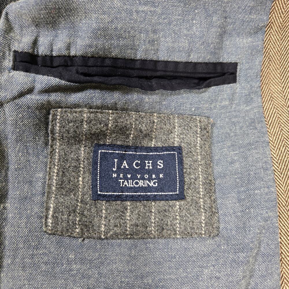 Jachs New York Blazer Mens Size Large Brown Career Formal Preppy Fall Event - Picture 9 of 14